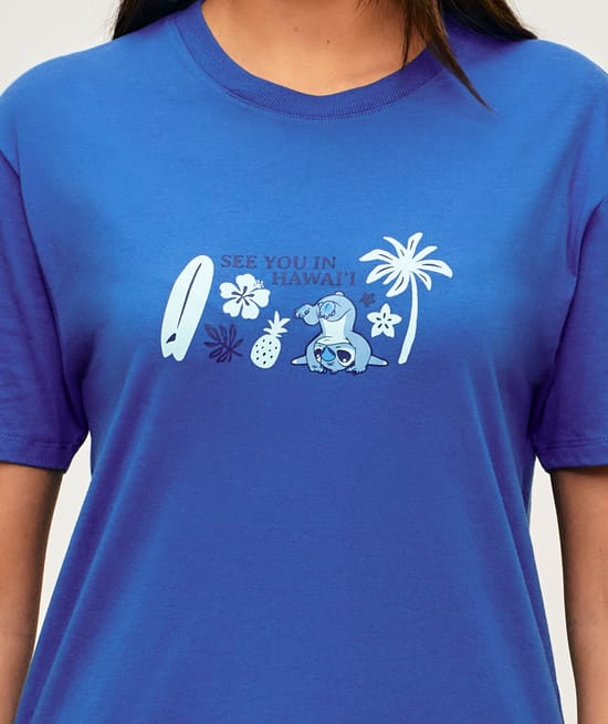 Stitch jersey T-shirt;