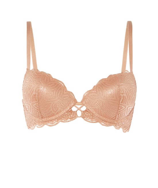 Lace push-up bra;
