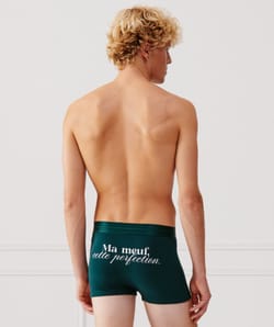 Jersey boxershort met opschrift;