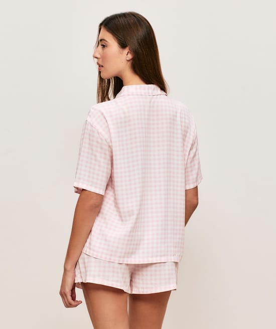 Heart print pyjama set;