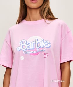 Barbie Jersey t-shirt and shorts set;
