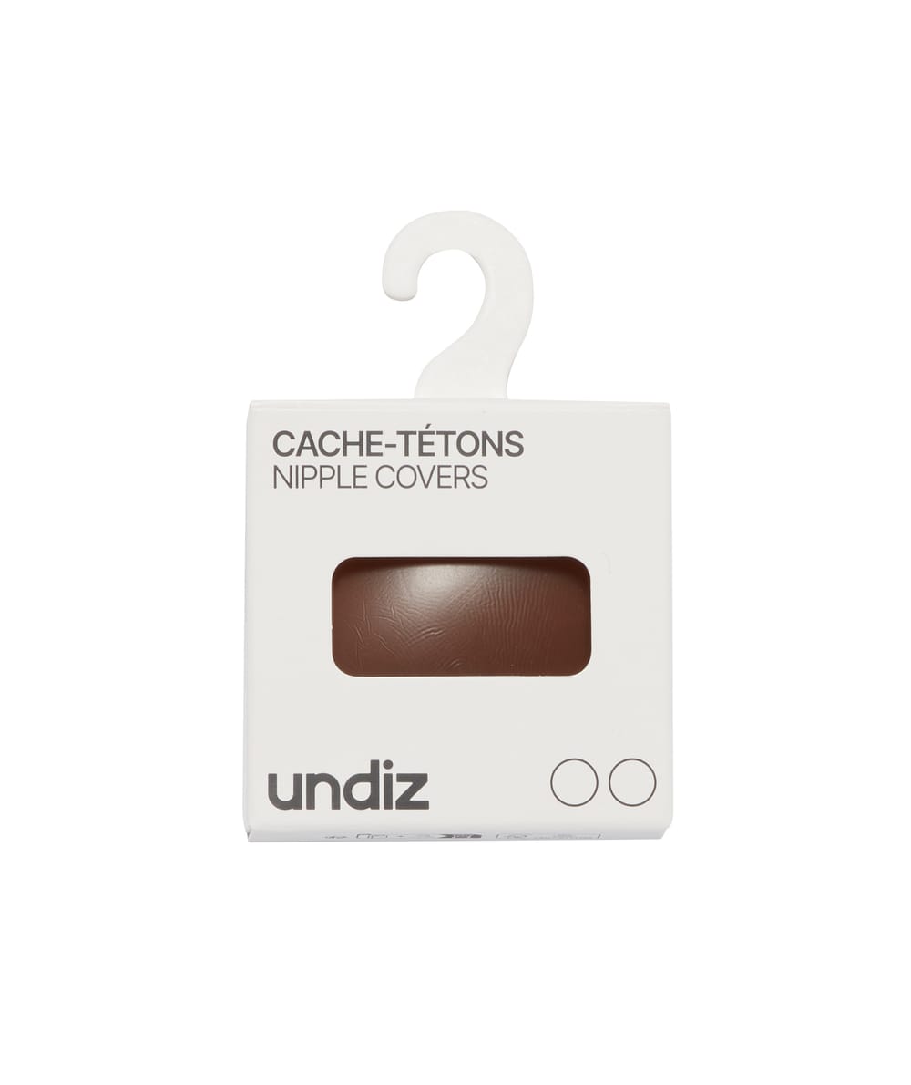 Cache-tétons chocolat;