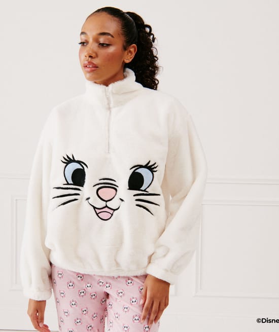 Marie fleece sweatshirt;