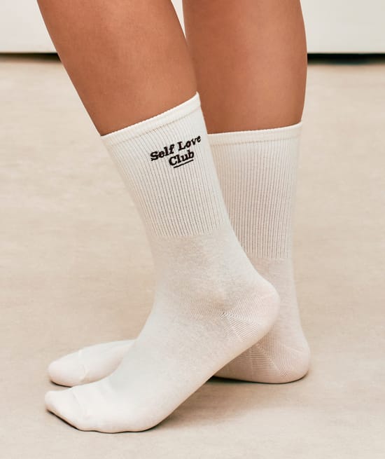 Pack of 3 pairs of cotton socks with patterns;