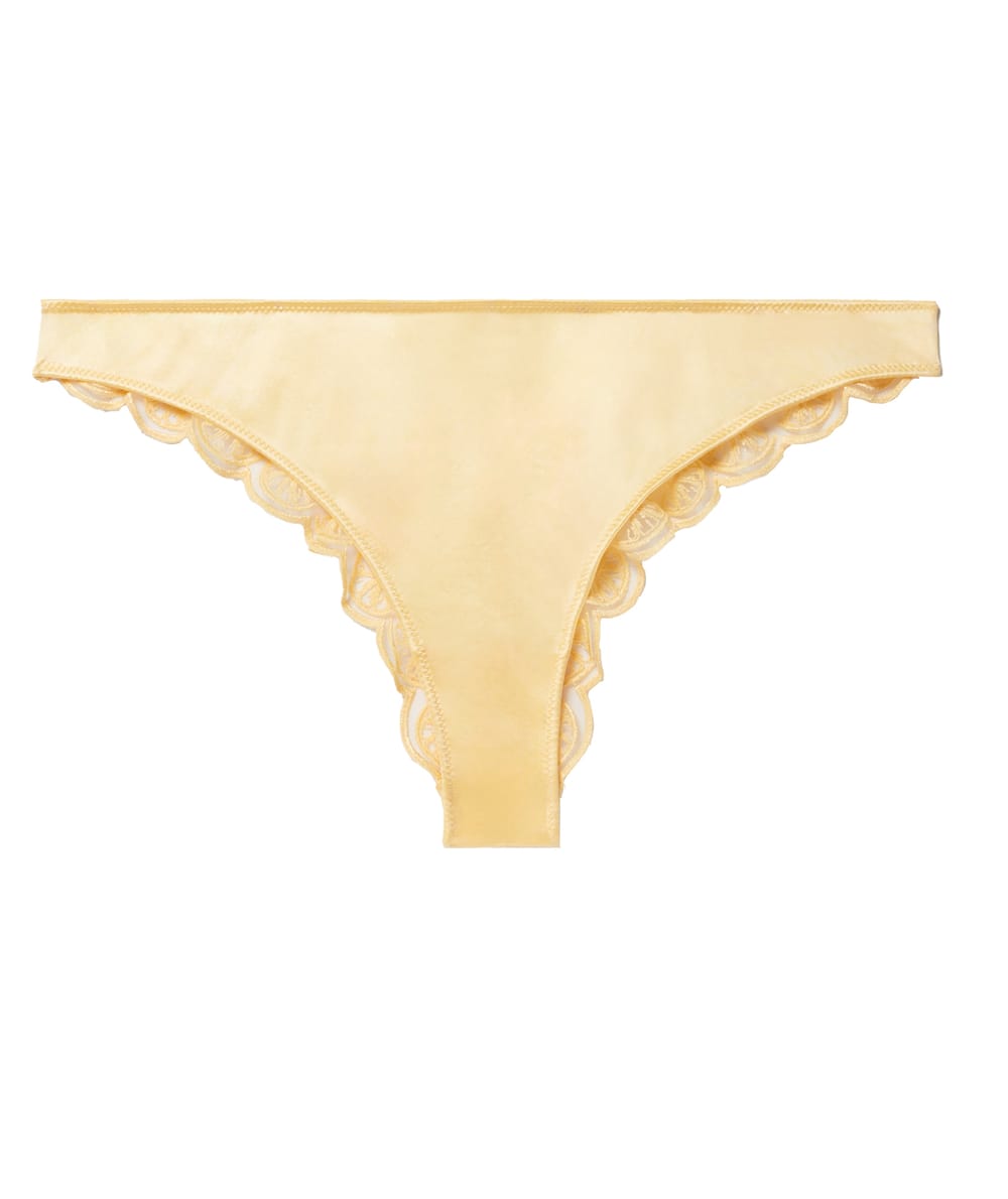 Tanga avec broderies;