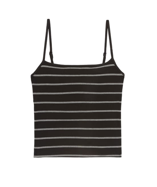 Top en coton avec coques intégrées;
