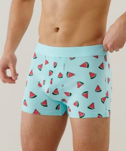 Boxer de algodón con estampado;