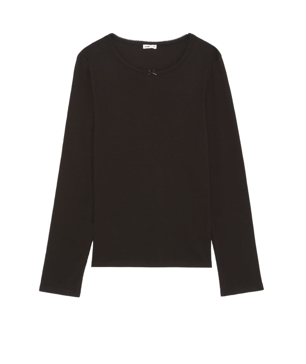 Ribbed jersey T-shirt;