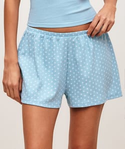 Pantalones cortos de jersey con estampado de estrellas;