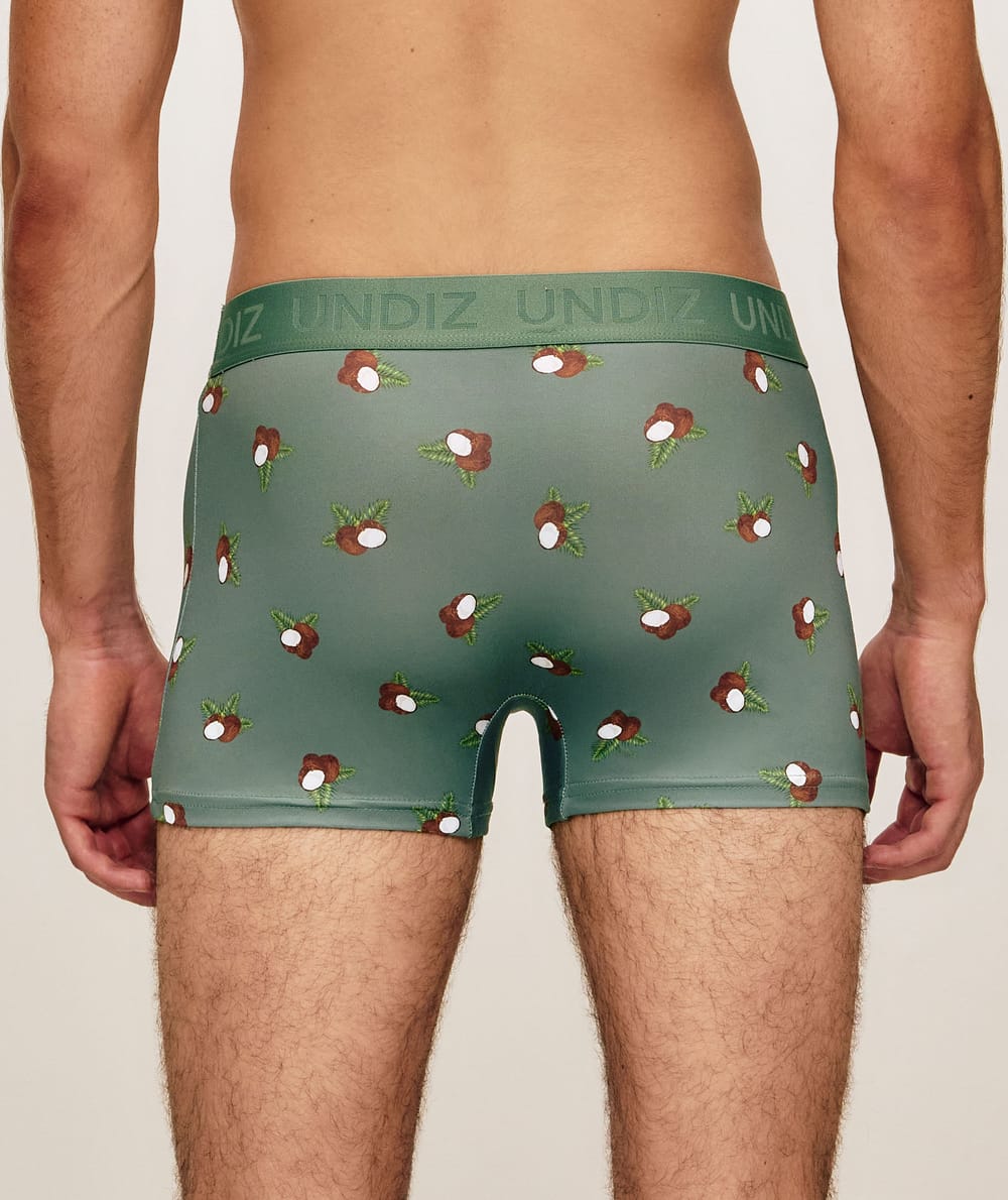 Boxer en microfibre &agrave; motifs noix de coco;