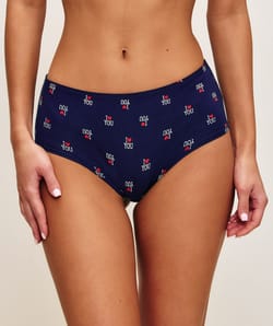 Pack of 3 cotton shorts with love theme;