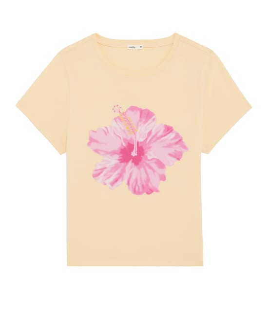 T-shirt met patroonprint in jersey;