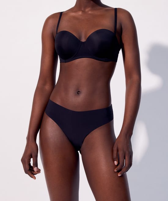 Microfiber bandeau bra;