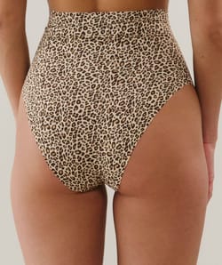 High-waisted leopard Brief;