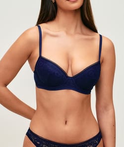 Lace enhancer bra;