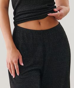Pantalon lurex côtelé;