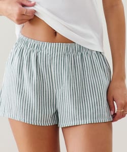 Striped jersey Shorts;