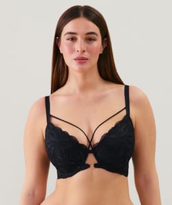 Soutien-gorge en dentelle noir;