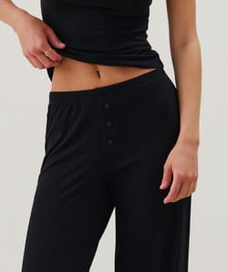 Straight jersey trousers;