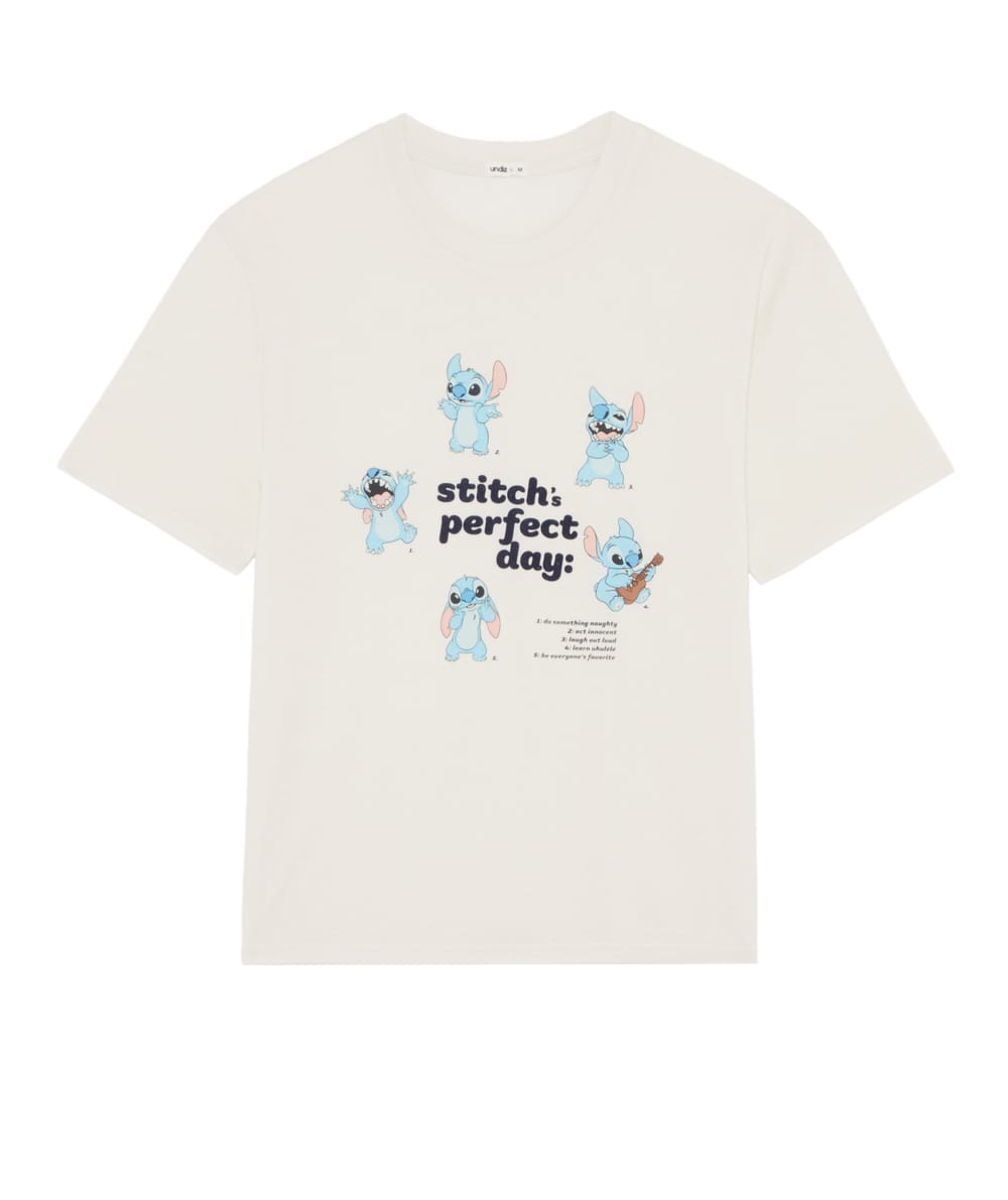 Stitch jersey T-shirt;