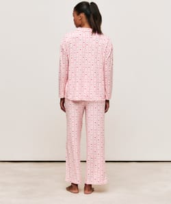 Patterned jersey pyjama set;