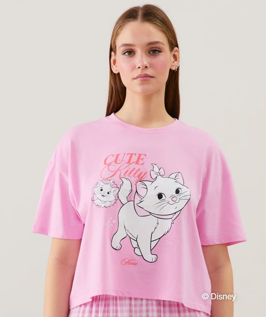 Top en jersey Marie -Cute Kitty -;
