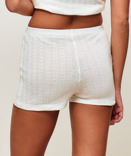 Pointelle shorts;