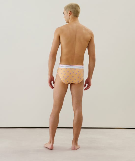 Slip de algodón con estampado;