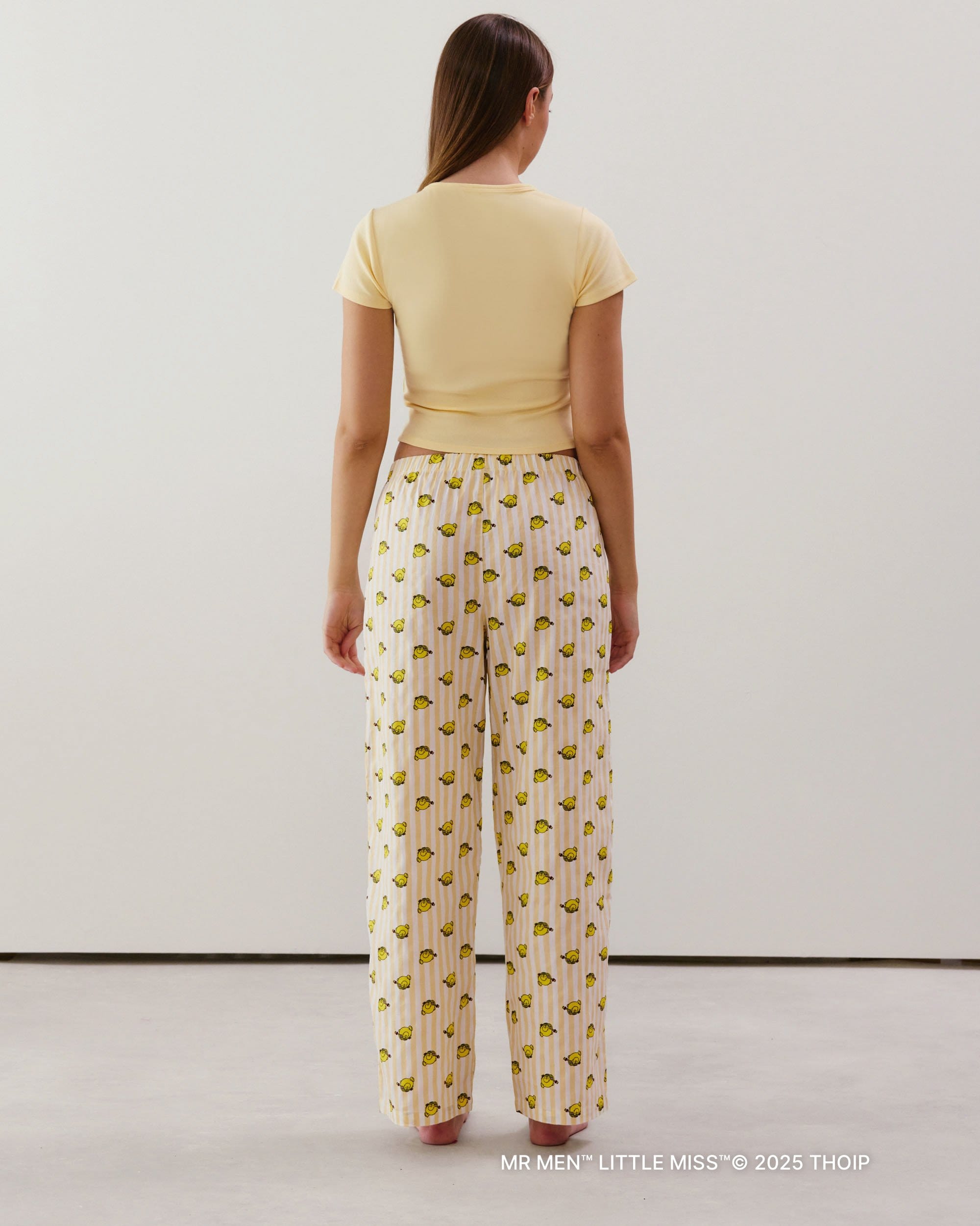 Little Miss Chill jersey crop top - yellow - yellow - Undiz