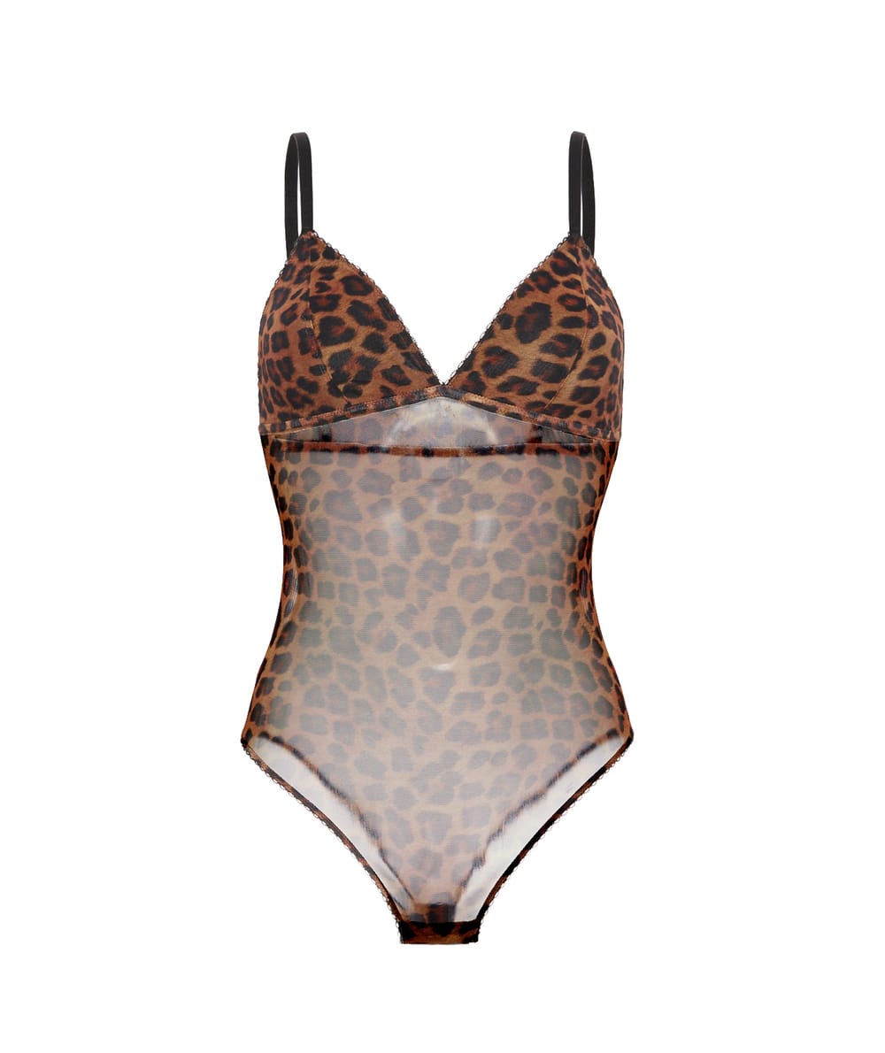 Leopard Bodysuit;