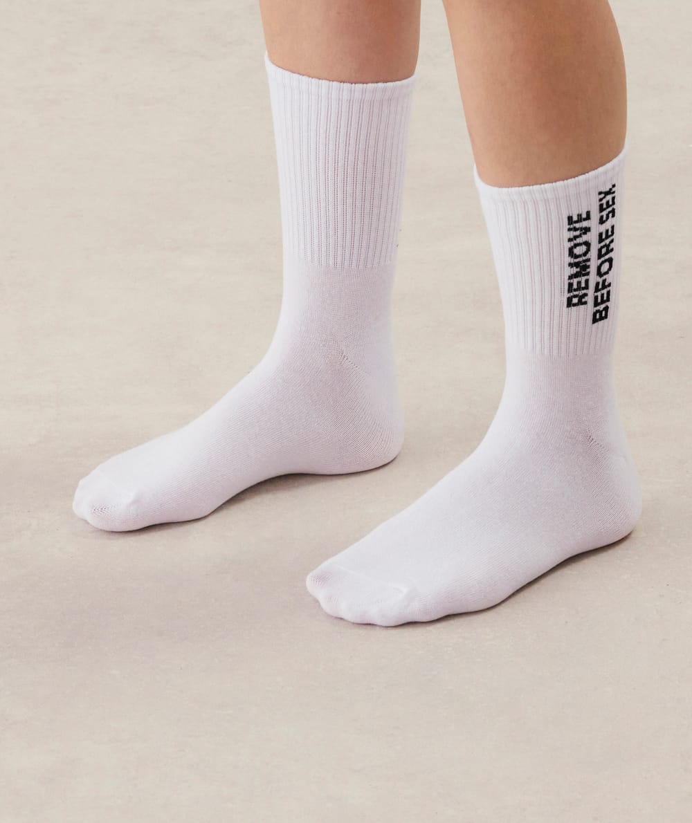 Chaussettes à message;