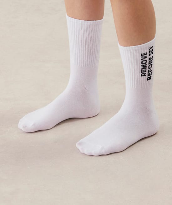 Chaussettes à message;