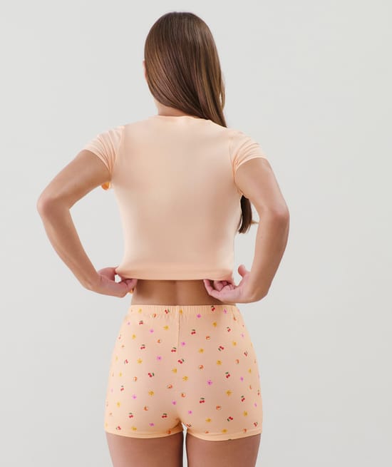 Short en jersey à motifs;