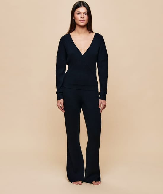 Cardigan en maille c&ocirc;tel&eacute;e;