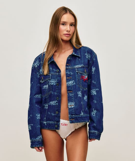 Chaqueta de mezclilla Playboy;