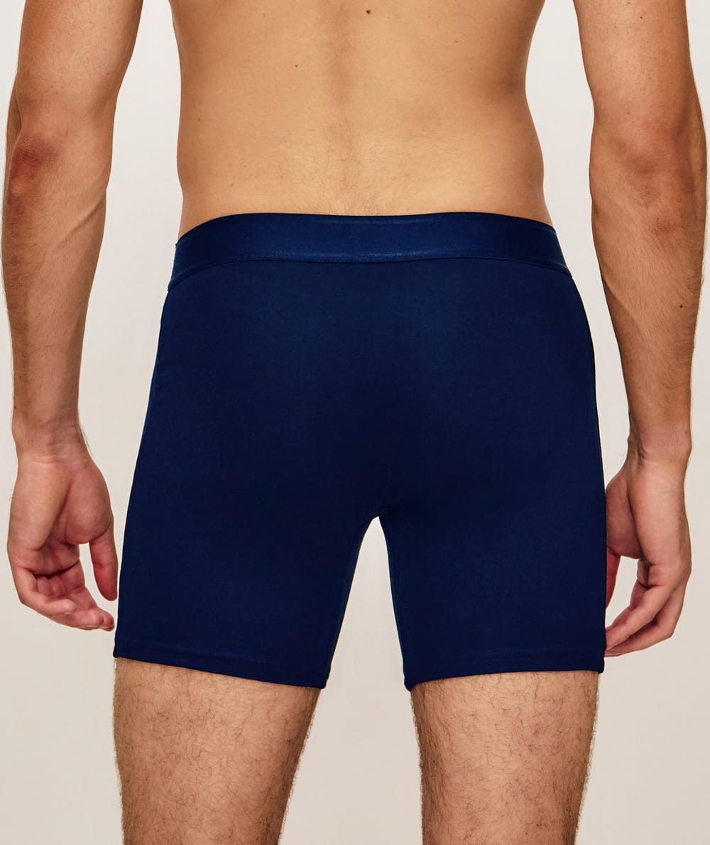 Lange katoenen boxer;