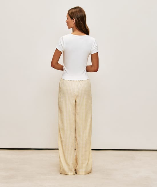 T-shirt en jersey broderies bananes;