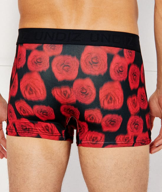 Microfibre patterned boxer shorts;