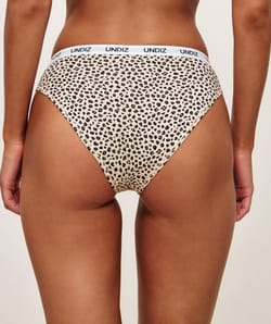 Leopard cotton knickers;