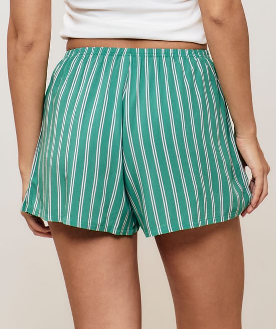 Striped shorts;