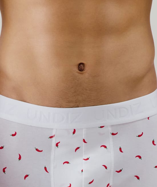 Boxer en coton &agrave; motifs;