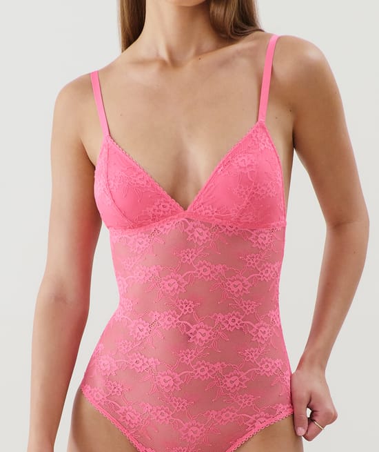 Body triangle en dentelle;
