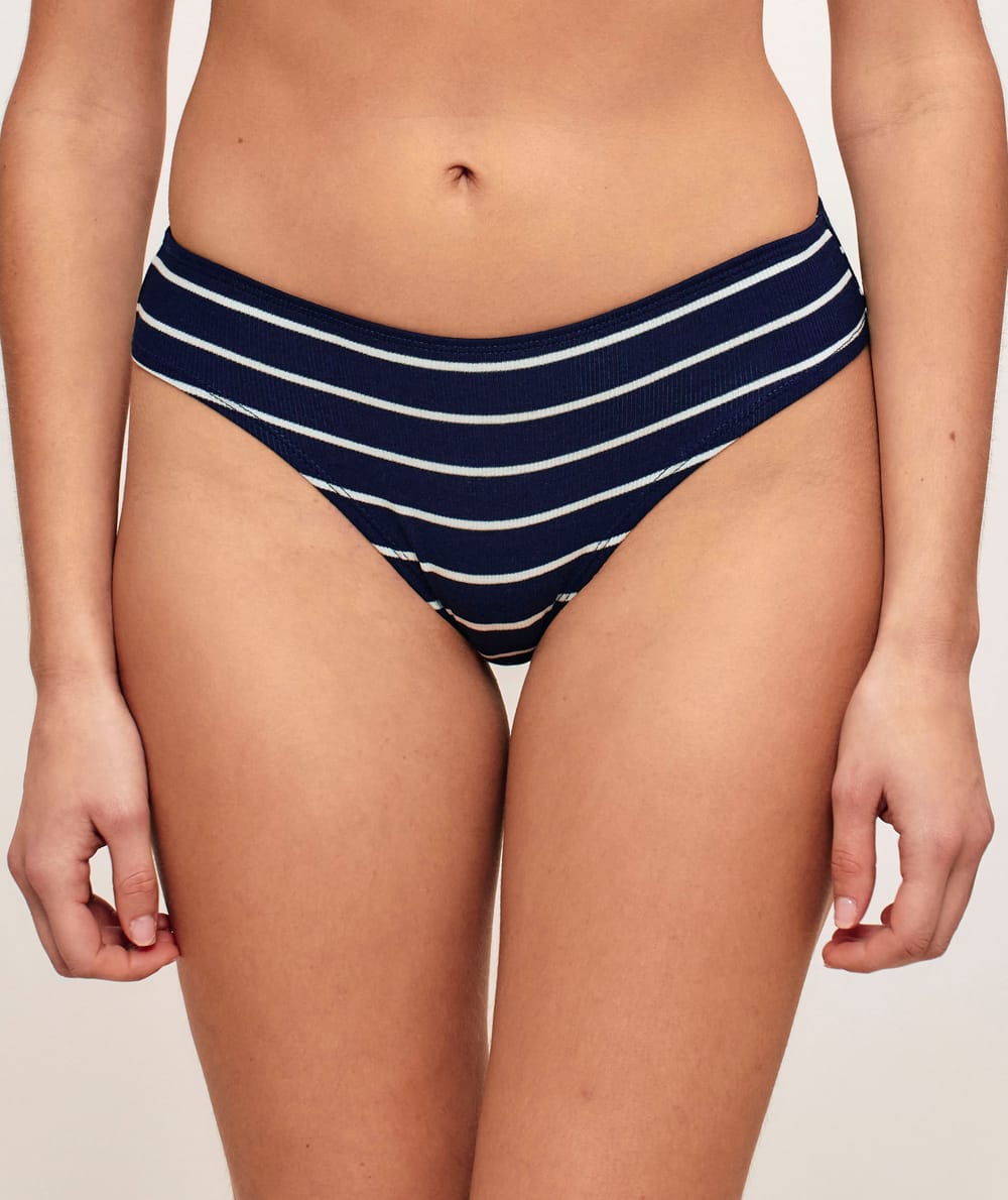 Pack of 3 patterned cotton knickers;