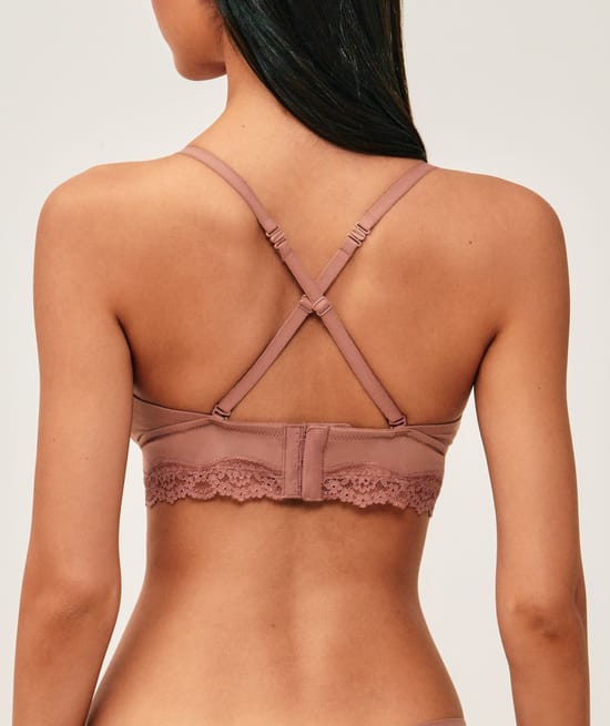 Triangle bra in microfiber;