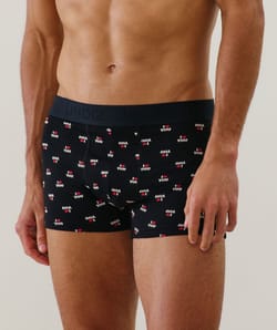 Boxer con estampado de algod&oacute;n;