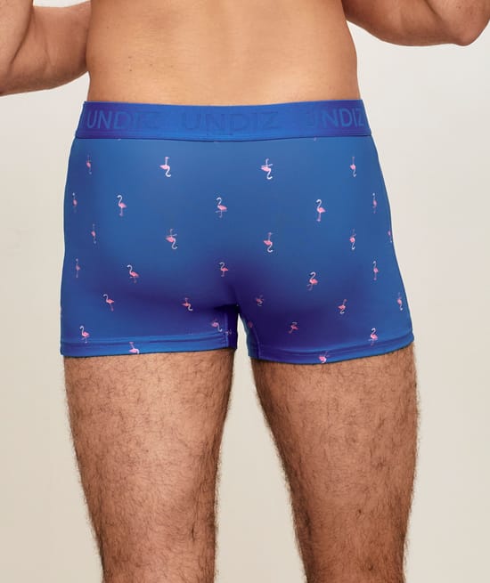 Boxer en microfibre motifs flamants roses;