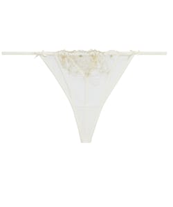 Thong with embroidery;