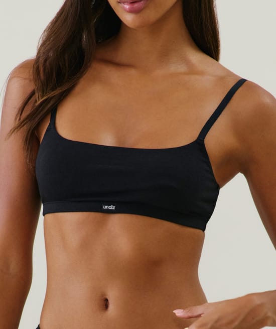 100% cotton bralette;