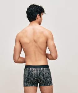Boxer en coton &agrave; motifs;