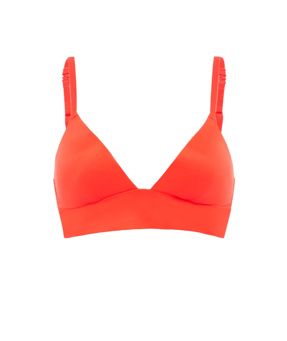 Soutien-gorge triangle en microfibre;
